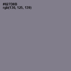 #827D8B - Mountbatten Pink Color Image