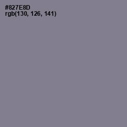 #827E8D - Mountbatten Pink Color Image