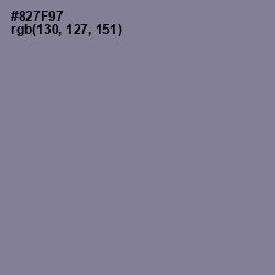 #827F97 - Mountbatten Pink Color Image