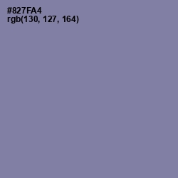 #827FA4 - Lavender Purple Color Image