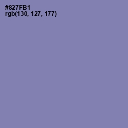 #827FB1 - Lavender Purple Color Image