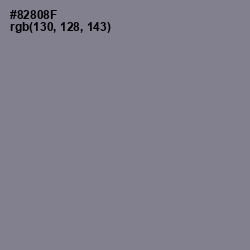 #82808F - Suva Gray Color Image