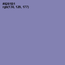 #8281B1 - Manatee Color Image