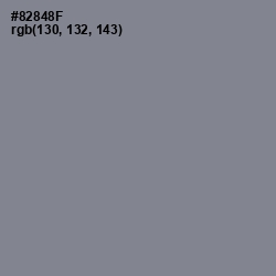 #82848F - Suva Gray Color Image