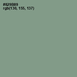 #829B89 - Spanish Green Color Image
