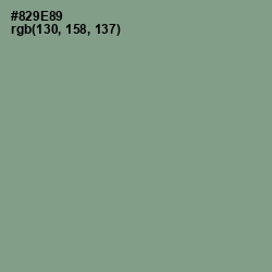 #829E89 - Spanish Green Color Image