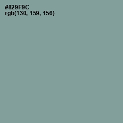 #829F9C - Regent Gray Color Image