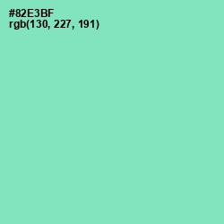 #82E3BF - Algae Green Color Image