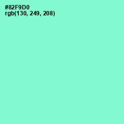 #82F9D0 - Riptide Color Image