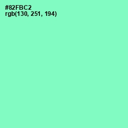 #82FBC2 - Riptide Color Image