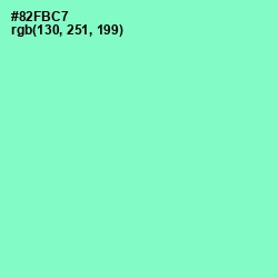 #82FBC7 - Riptide Color Image