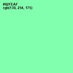 #82FEAF - Mint Green Color Image