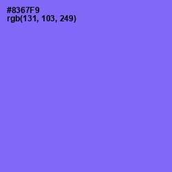 #8367F9 - Medium Purple Color Image