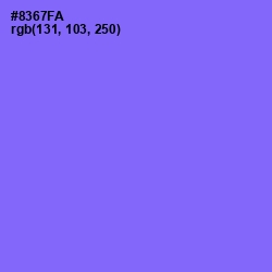 #8367FA - Medium Purple Color Image