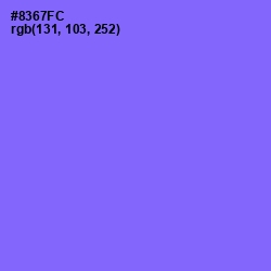 #8367FC - Medium Purple Color Image