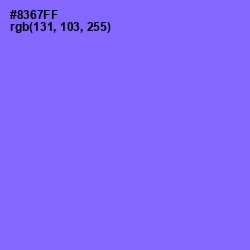 #8367FF - Medium Purple Color Image