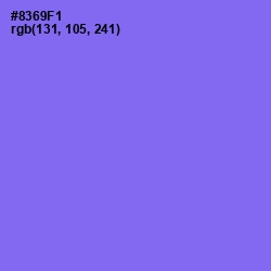 #8369F1 - Medium Purple Color Image