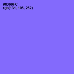 #8369FC - Medium Purple Color Image