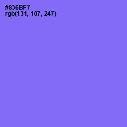 #836BF7 - Medium Purple Color Image