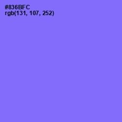 #836BFC - Medium Purple Color Image