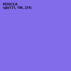 #836CEA - Medium Purple Color Image