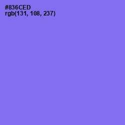 #836CED - Medium Purple Color Image