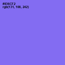 #836CF2 - Medium Purple Color Image