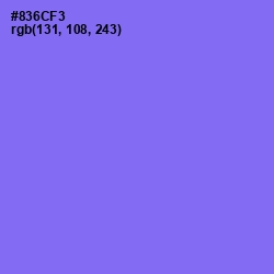 #836CF3 - Medium Purple Color Image