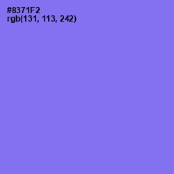 #8371F2 - Medium Purple Color Image