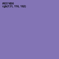 #8374B6 - Purple Mountain's Majesty Color Image