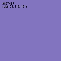 #8374BF - Purple Mountain's Majesty Color Image