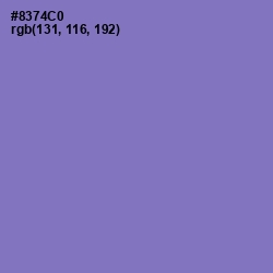 #8374C0 - True V Color Image