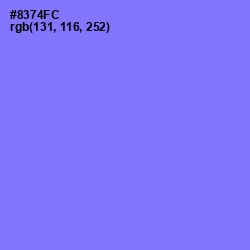 #8374FC - Medium Purple Color Image