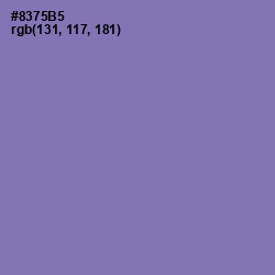 #8375B5 - Purple Mountain's Majesty Color Image
