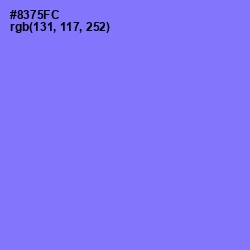 #8375FC - Medium Purple Color Image