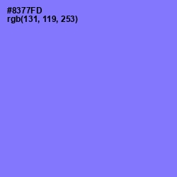 #8377FD - Medium Purple Color Image