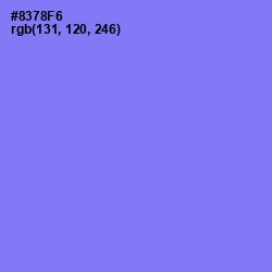 #8378F6 - Medium Purple Color Image