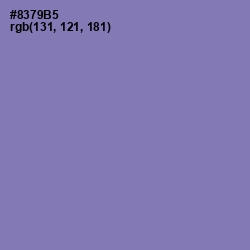 #8379B5 - Purple Mountain's Majesty Color Image