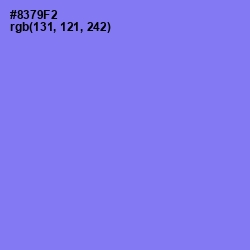 #8379F2 - Medium Purple Color Image