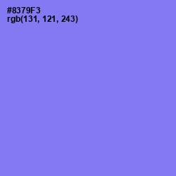 #8379F3 - Medium Purple Color Image