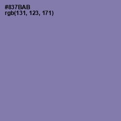 #837BAB - Lavender Purple Color Image