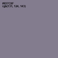 #837C8F - Mountbatten Pink Color Image