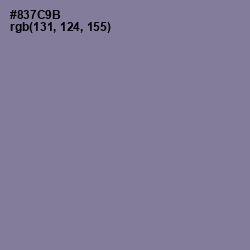 #837C9B - Mountbatten Pink Color Image