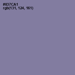 #837CA1 - Lavender Purple Color Image