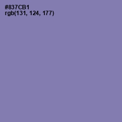 #837CB1 - Lavender Purple Color Image