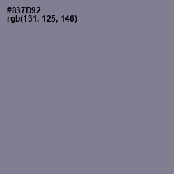 #837D92 - Mountbatten Pink Color Image