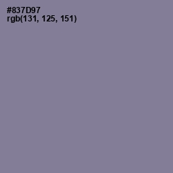 #837D97 - Mountbatten Pink Color Image