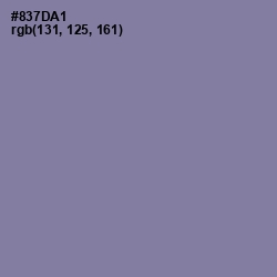 #837DA1 - Lavender Purple Color Image