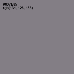 #837E85 - Mountbatten Pink Color Image