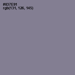 #837E91 - Mountbatten Pink Color Image